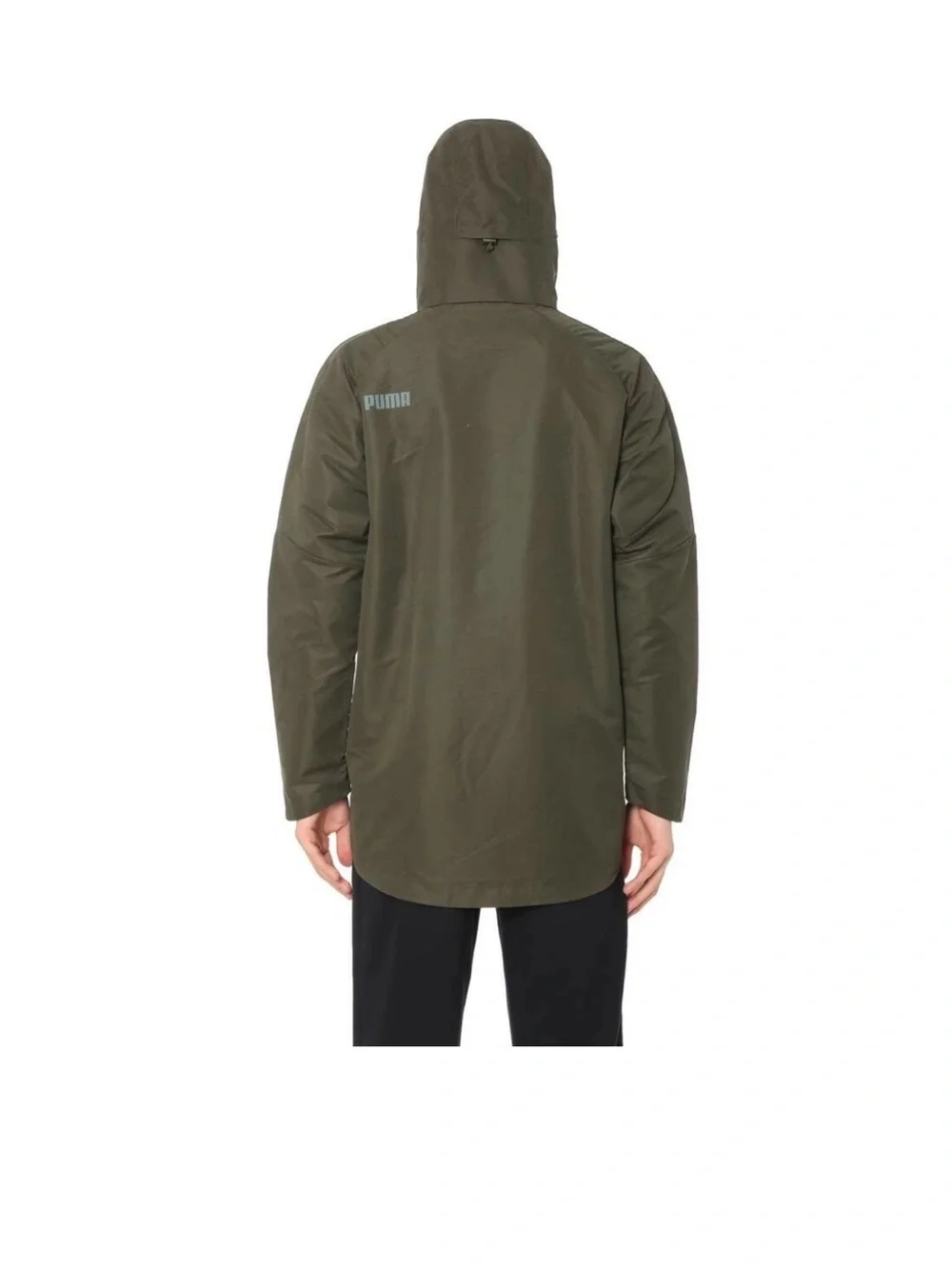 Puma Olive Green Hooded Performance Jacket